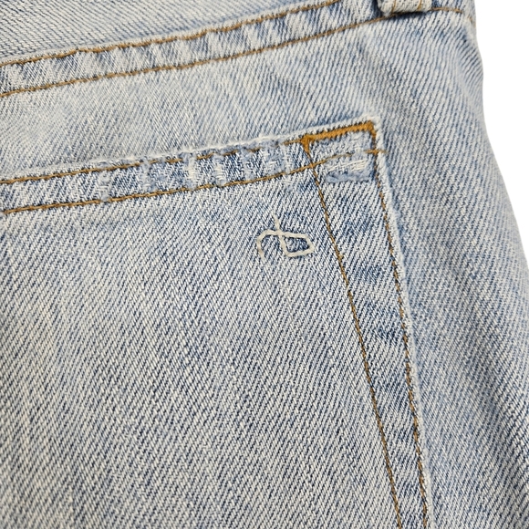 Rag & Bone Fit 2 Slim Straight Jeans Button Fly Light Wash Distressed Denim 31 - Picture 8 of 12